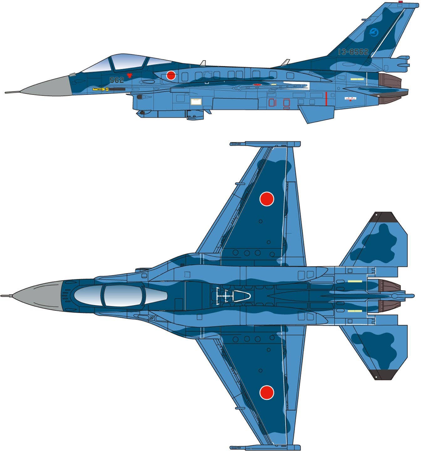 Platz 1/144 JASDF F-2A Kai (Assumed Specification) With Resin Parts | 4545782082005