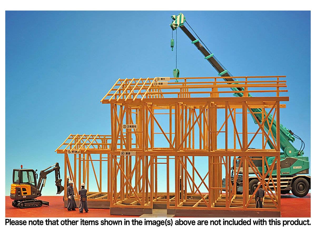 Platz 1/50 Japanese Modern Wooden House Timber Framing Construction Model | 4545782073799