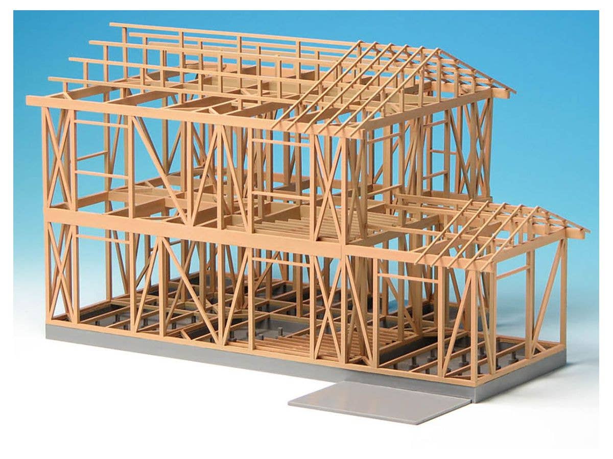 Platz 1/50 Japanese Modern Wooden House Timber Framing Construction Model | 4545782073799