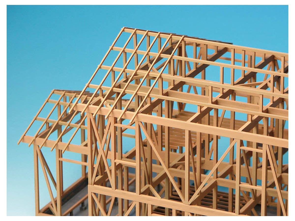 Platz 1/50 Japanese Modern Wooden House Timber Framing Construction Model | 4545782073799