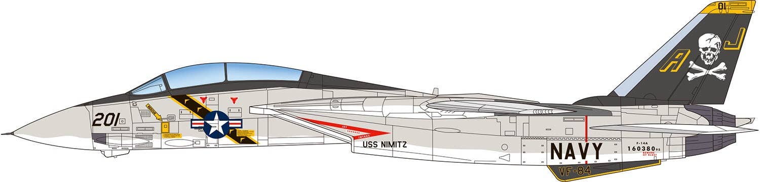 Platz 1/48 U.S. Navy F-14A Tomcat 'Jolly Rogers' | 4545782075236