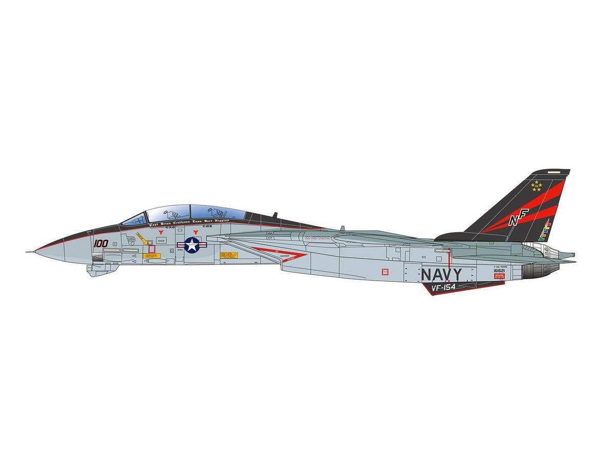Platz 1/48 Us Navy Carrier Fighter F-14A Tomcat "Atsugi CVW-5" | 4545782079319
