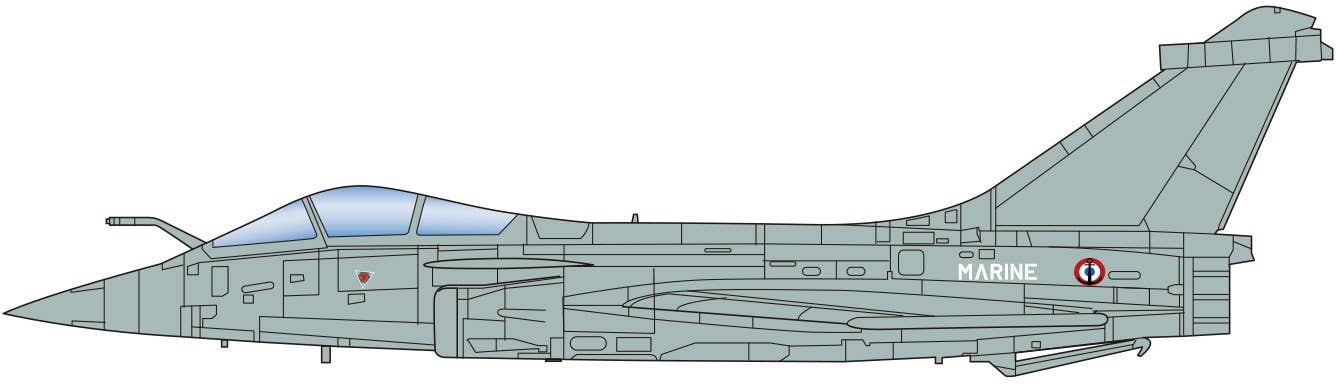 Platz x Italeri 1/72 Marine National Carrier Fighter Rafale M | 4545782075694