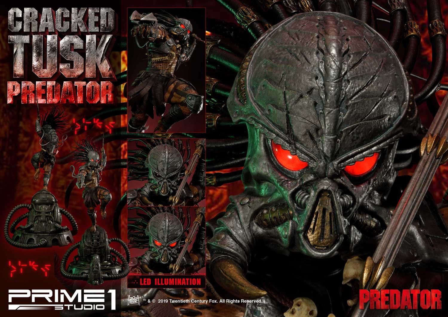 Premium Masterline Predator (Comics) Cracked Tusk Predator