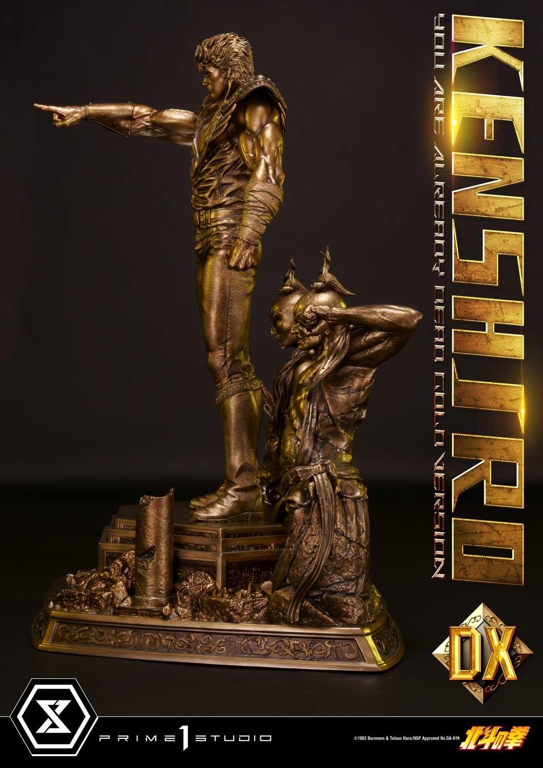 Premium Masterline Fist of the North Star Kenshiro You Are Already Dead Deluxe Gold Version