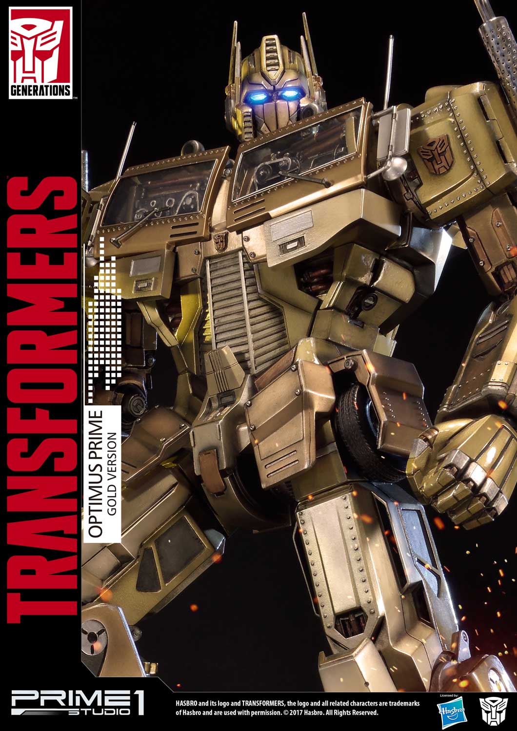 Premium Masterline Transformers: Generation 1 Optimus Prime Gold Version