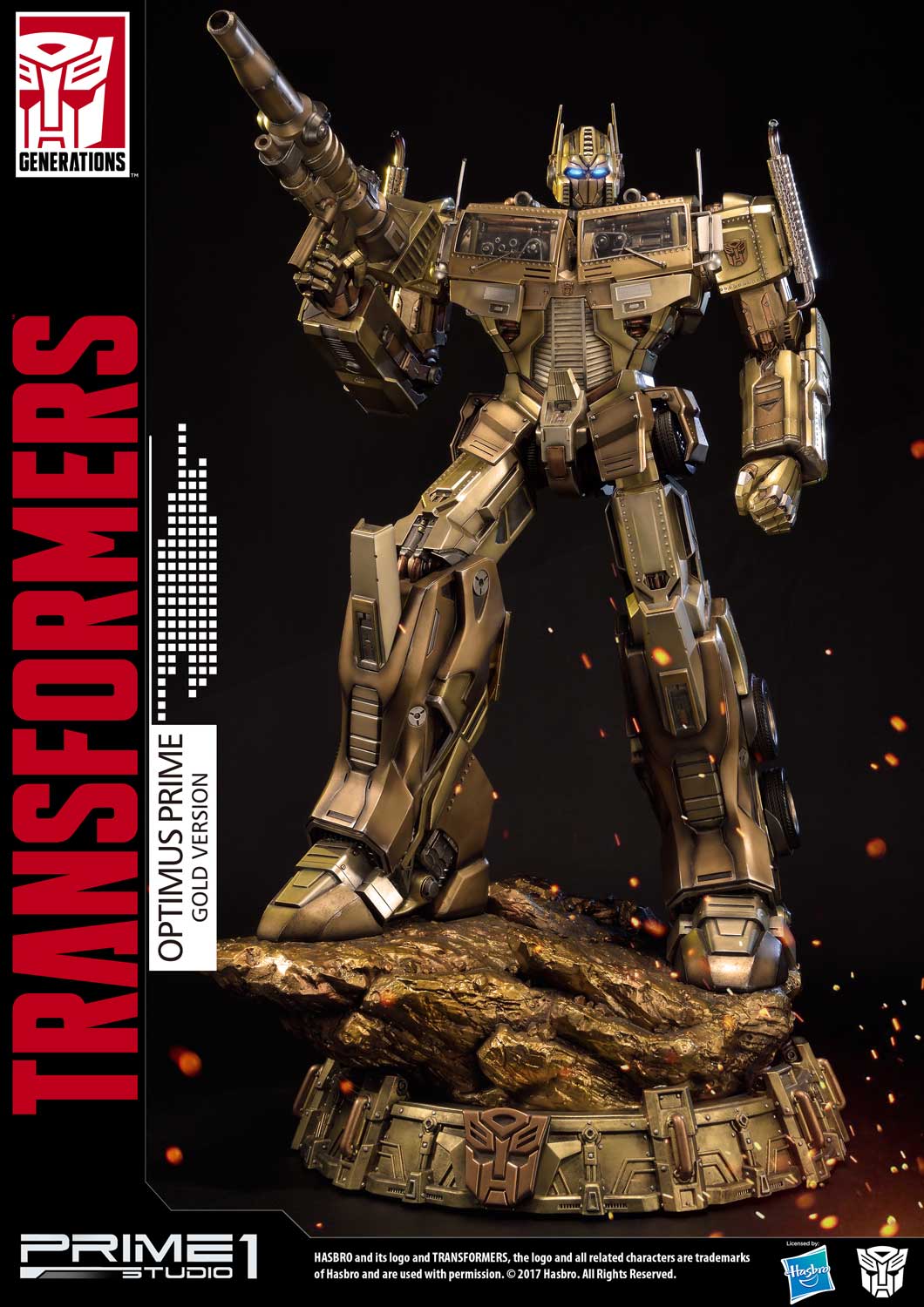 Premium Masterline Transformers: Generation 1 Optimus Prime Gold Version