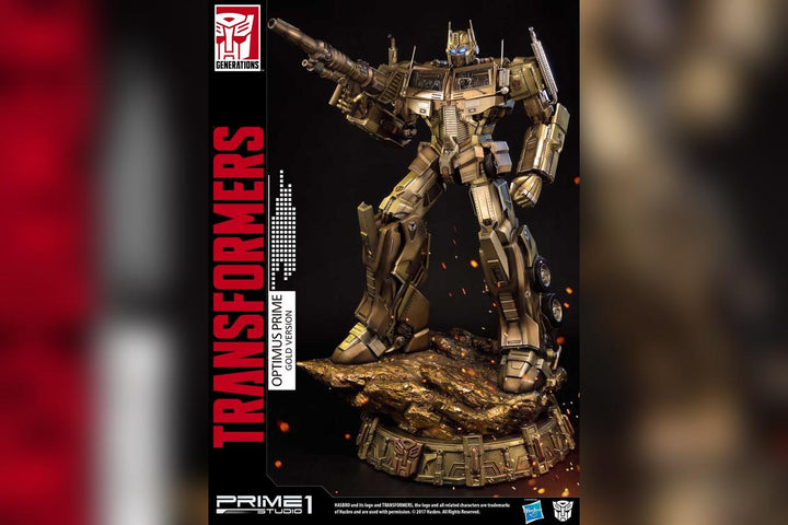 Premium Masterline Transformers: Generation 1 Optimus Prime Gold Version