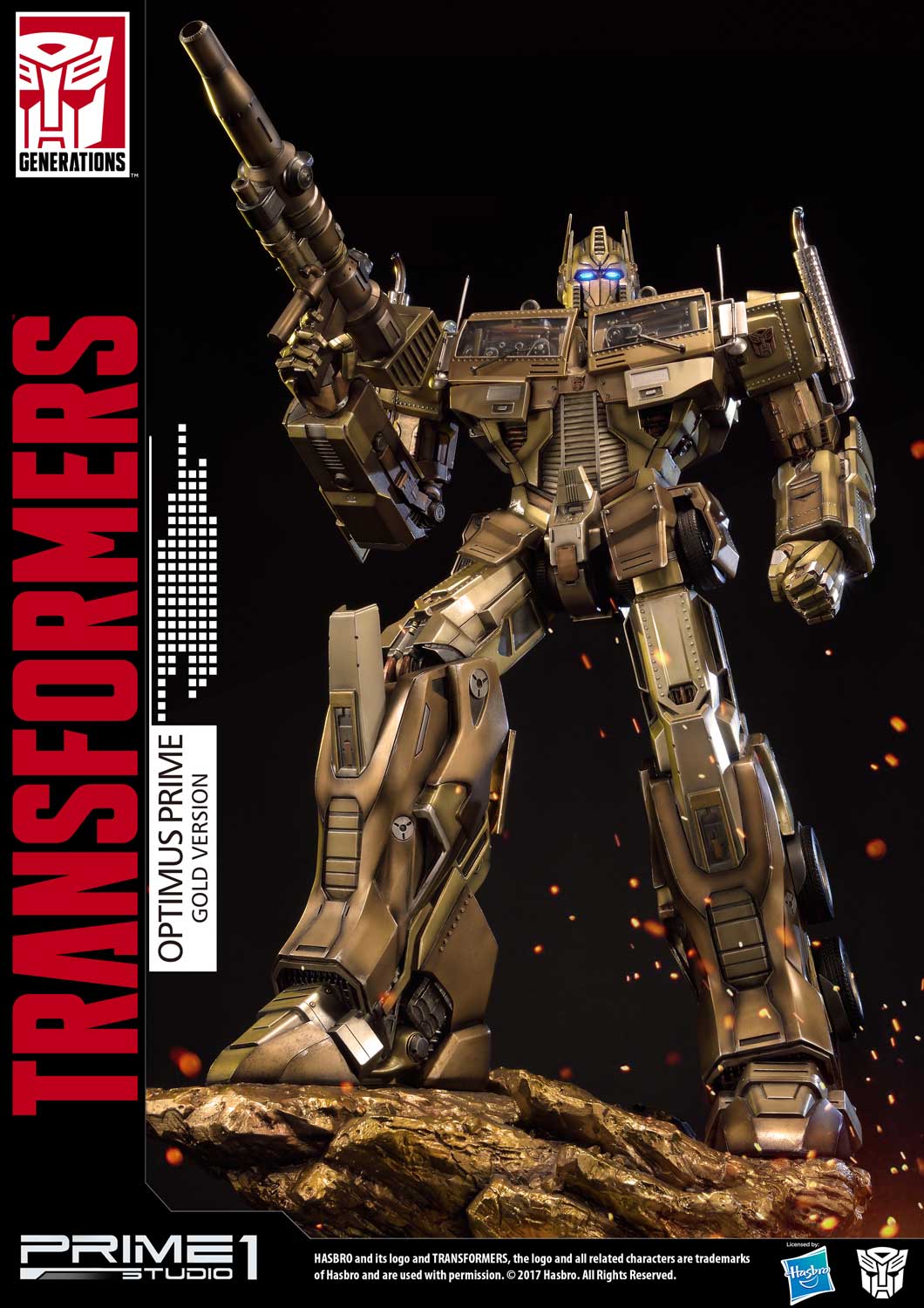 Premium Masterline Transformers: Generation 1 Optimus Prime Gold Version