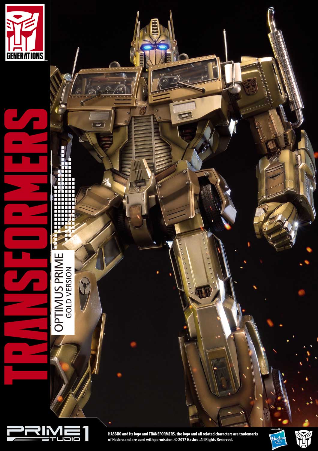 Premium Masterline Transformers: Generation 1 Optimus Prime Gold Version