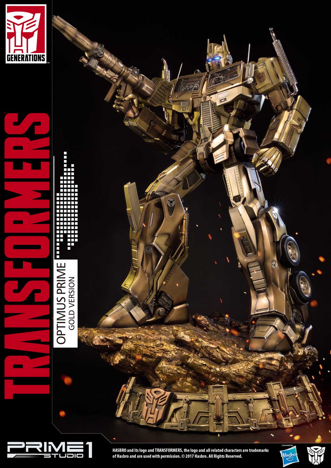 Premium Masterline Transformers: Generation 1 Optimus Prime Gold Version