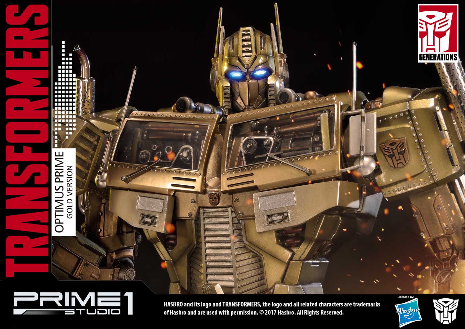 Premium Masterline Transformers: Generation 1 Optimus Prime Gold Version