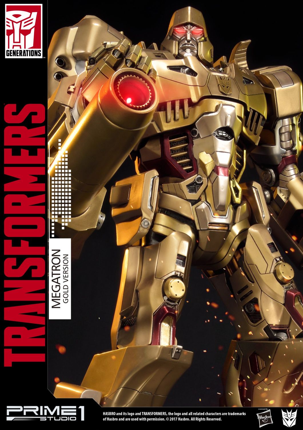 Premium Masterline Transformers: Generation 1 Megatron Gold Version