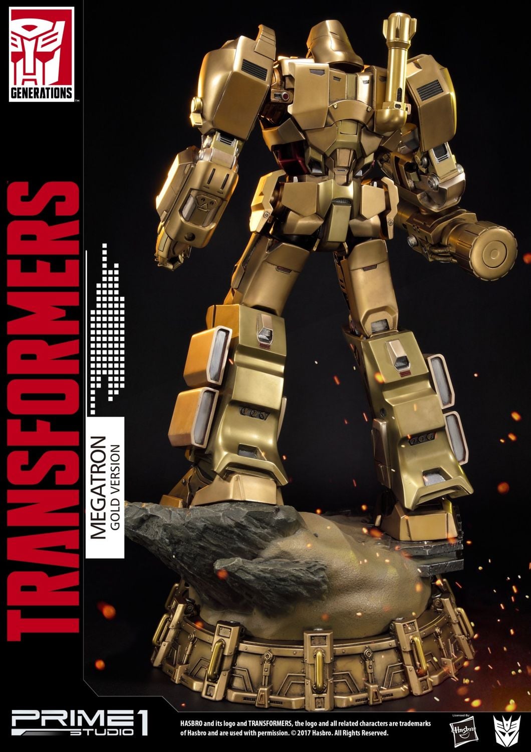 Premium Masterline Transformers: Generation 1 Megatron Gold Version