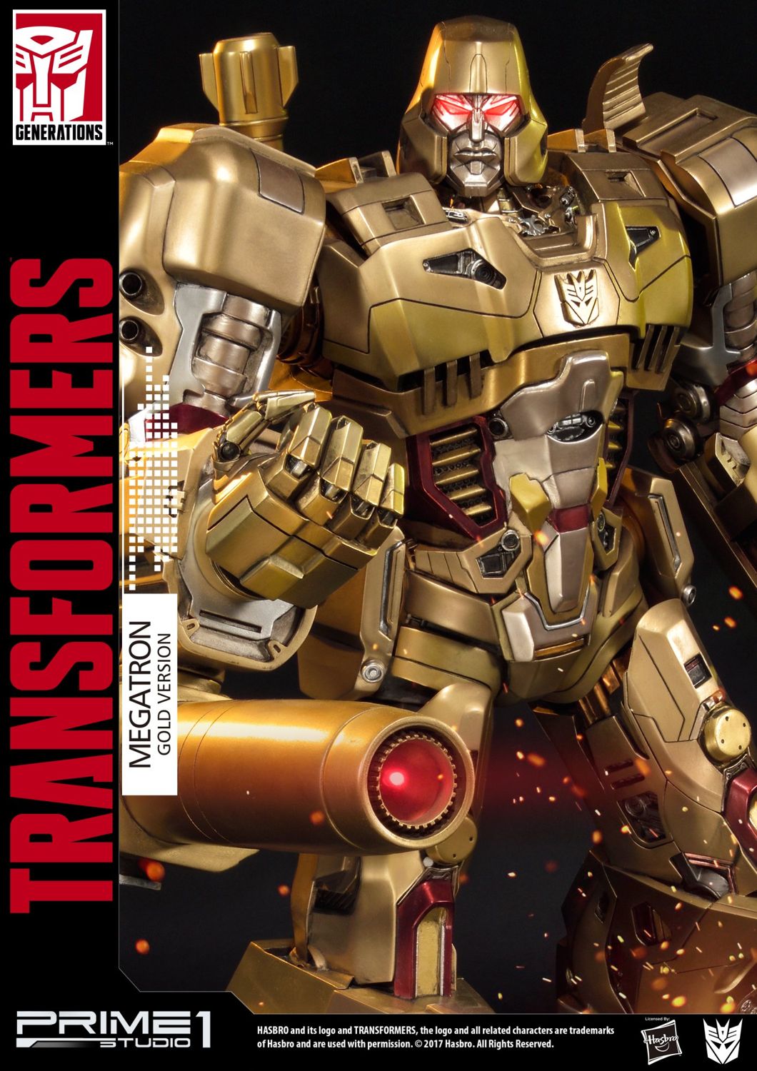 Premium Masterline Transformers: Generation 1 Megatron Gold Version