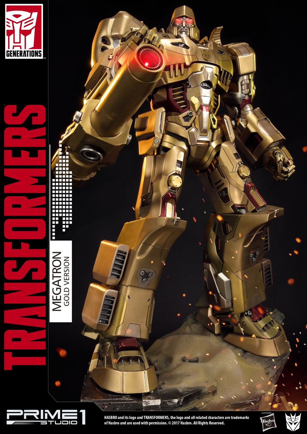 Premium Masterline Transformers: Generation 1 Megatron Gold Version