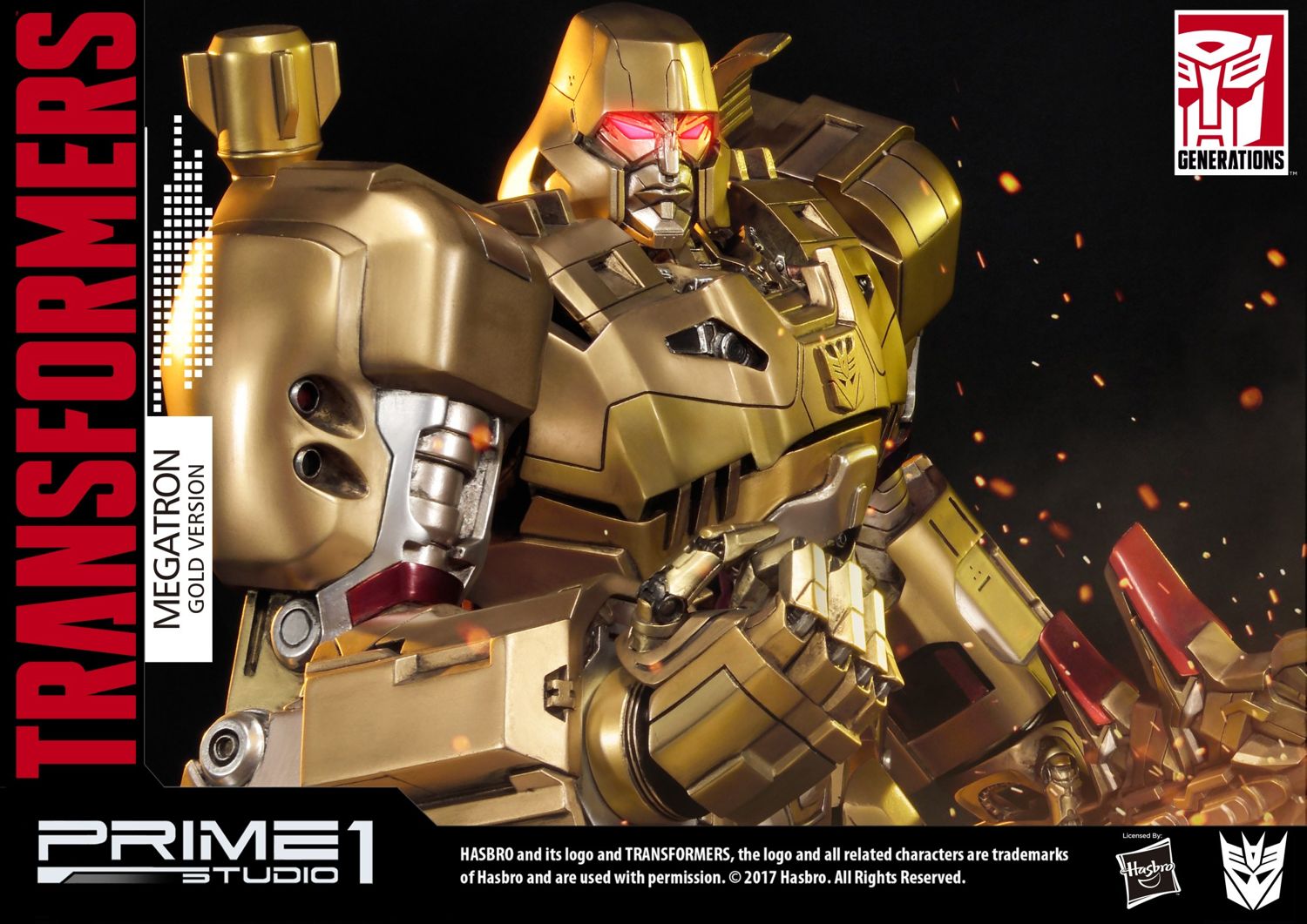 Premium Masterline Transformers: Generation 1 Megatron Gold Version