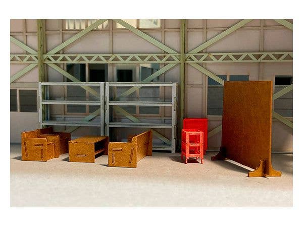 1/64-1/80th Scale Factory Interior Set Papercraft Kit | 4582362384524