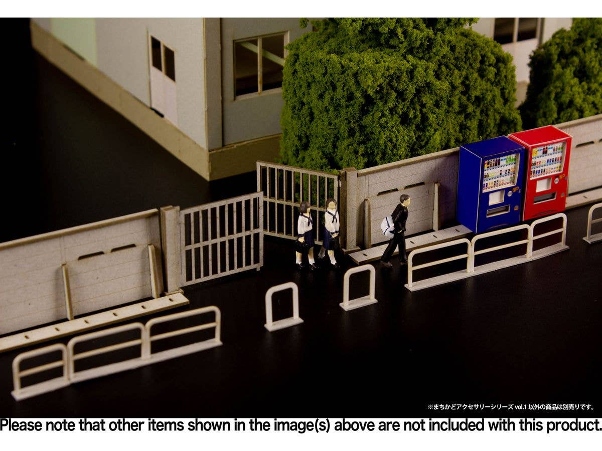 PLUM Town Corner Accessory Series Vol.1 1/80 Scale Paper Model Kit | 4582362386016