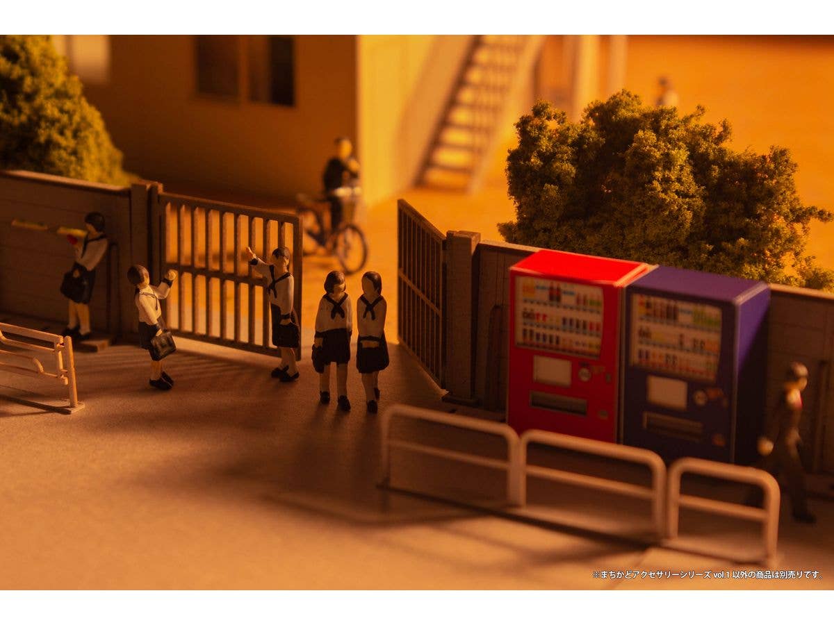 PLUM Town Corner Accessory Series Vol.1 1/80 Scale Paper Model Kit | 4582362386016