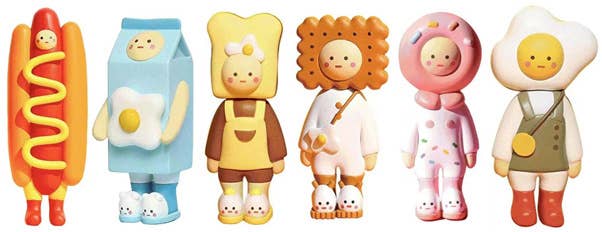 PMOA UOVO FRIEND - Food Series(re-run) (Set of 6 figures) | 4582362386955
