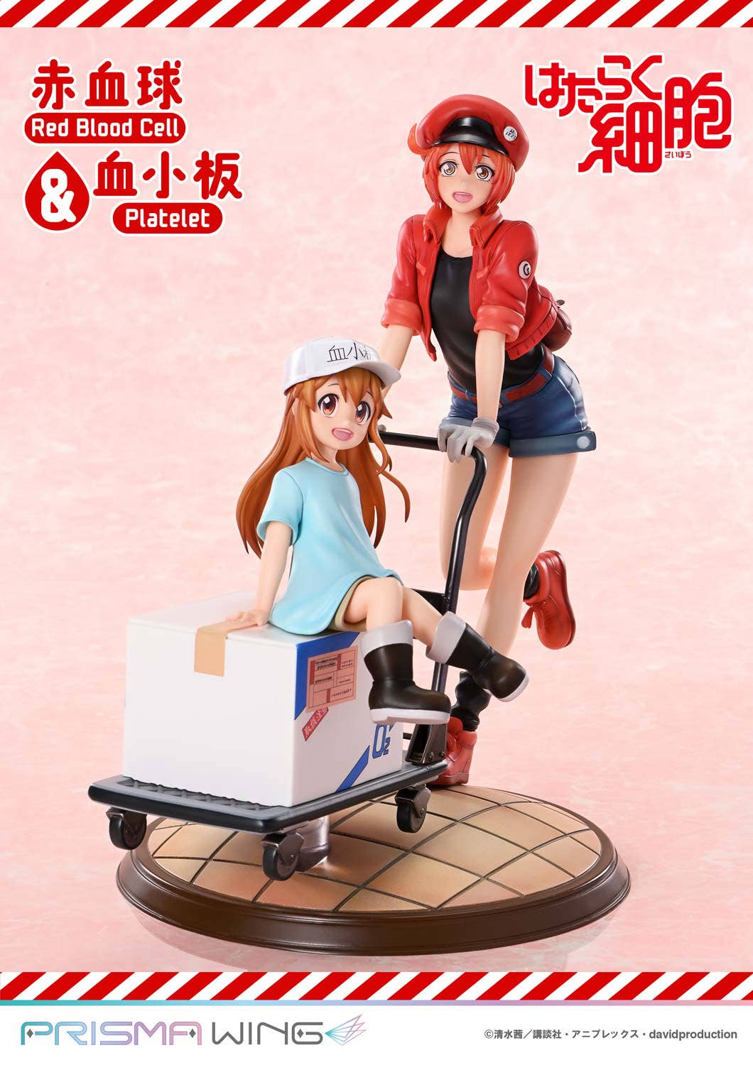 PRISMA WING Cells at Work Red Blood Cell &amp; Platelet Non Scale Pre-Painted Figure    | 4582647121172