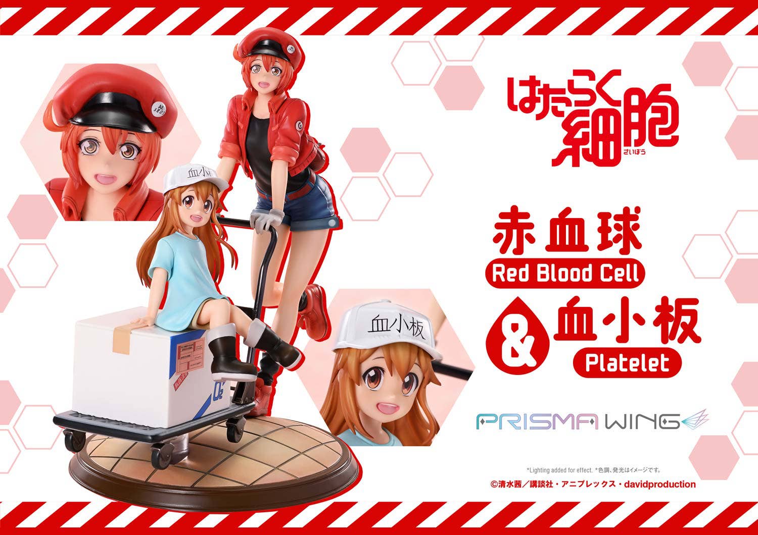 PRISMA WING Cells at Work Red Blood Cell &amp; Platelet Non Scale Pre-Painted Figure    | 4582647121172