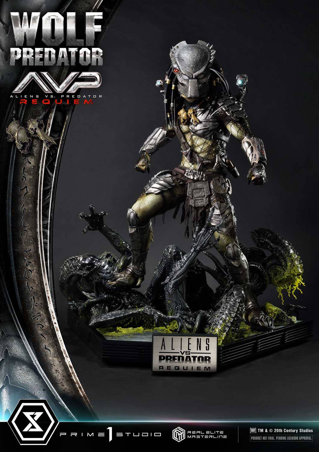 Prime 1 Studio Real Elite Masterline Aliens vs. Predator: Requiem Wolf Predator | 4582647121622