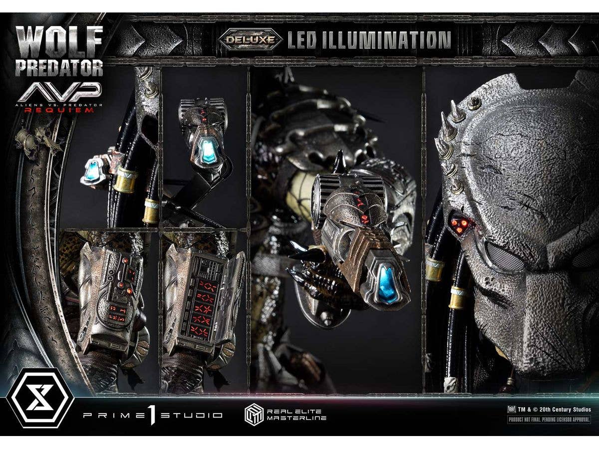 Prime 1 Studio Real Elite Masterline Aliens vs. Predator: Requiem Wolf Predator Deluxe Version | 4582647121639