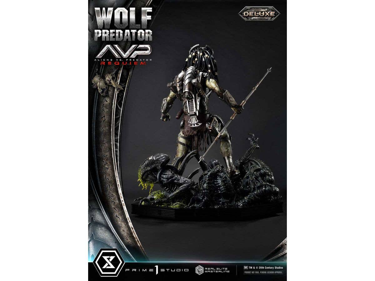 Prime 1 Studio Real Elite Masterline Aliens vs. Predator: Requiem Wolf Predator Deluxe Version | 4582647121639