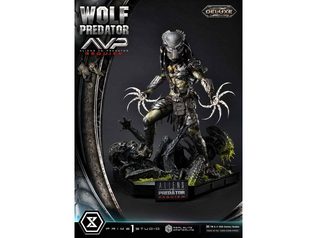Prime 1 Studio Real Elite Masterline Aliens vs. Predator: Requiem Wolf Predator Deluxe Version | 4582647121639