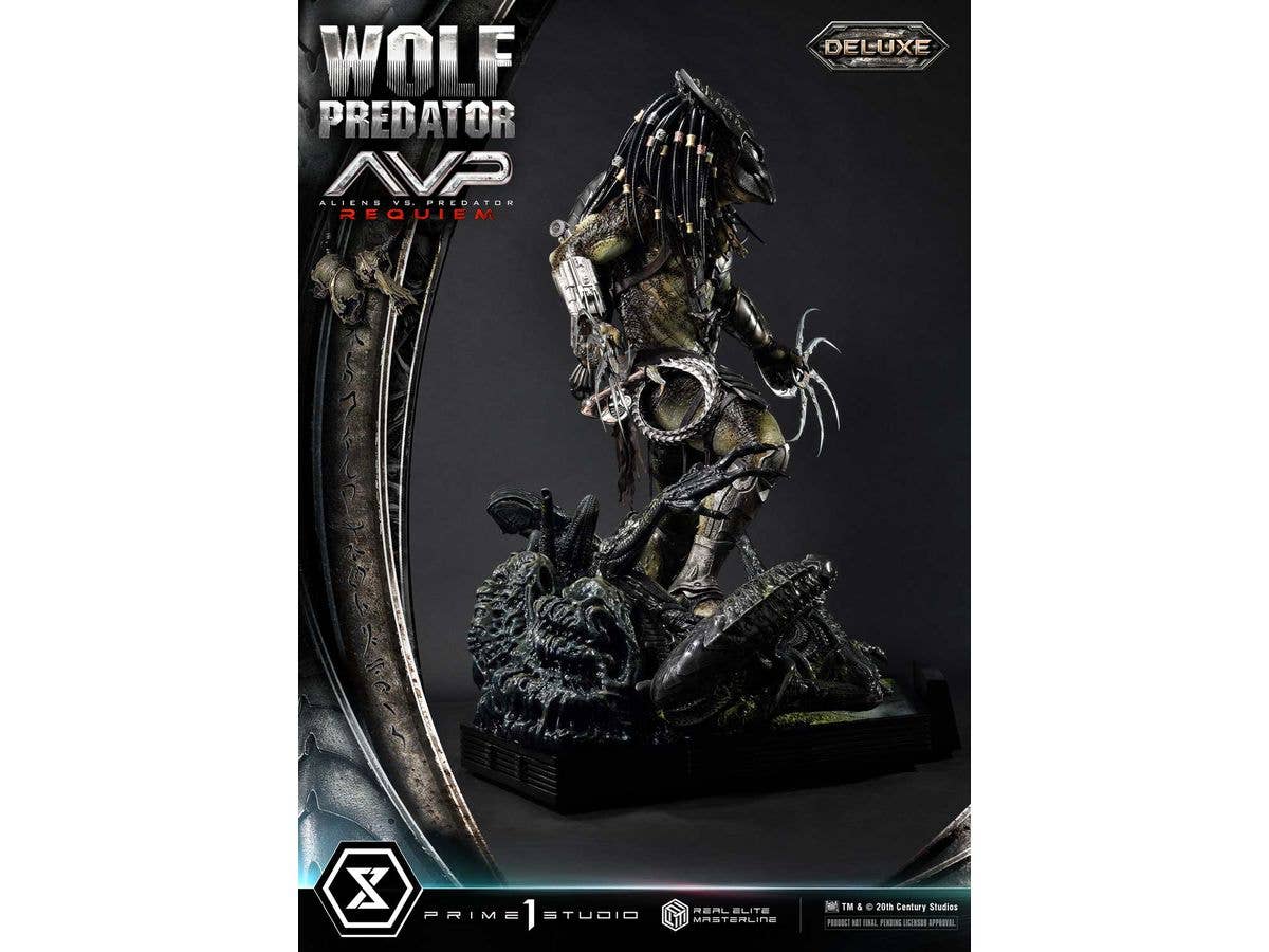 Prime 1 Studio Real Elite Masterline Aliens vs. Predator: Requiem Wolf Predator Deluxe Version | 4582647121639