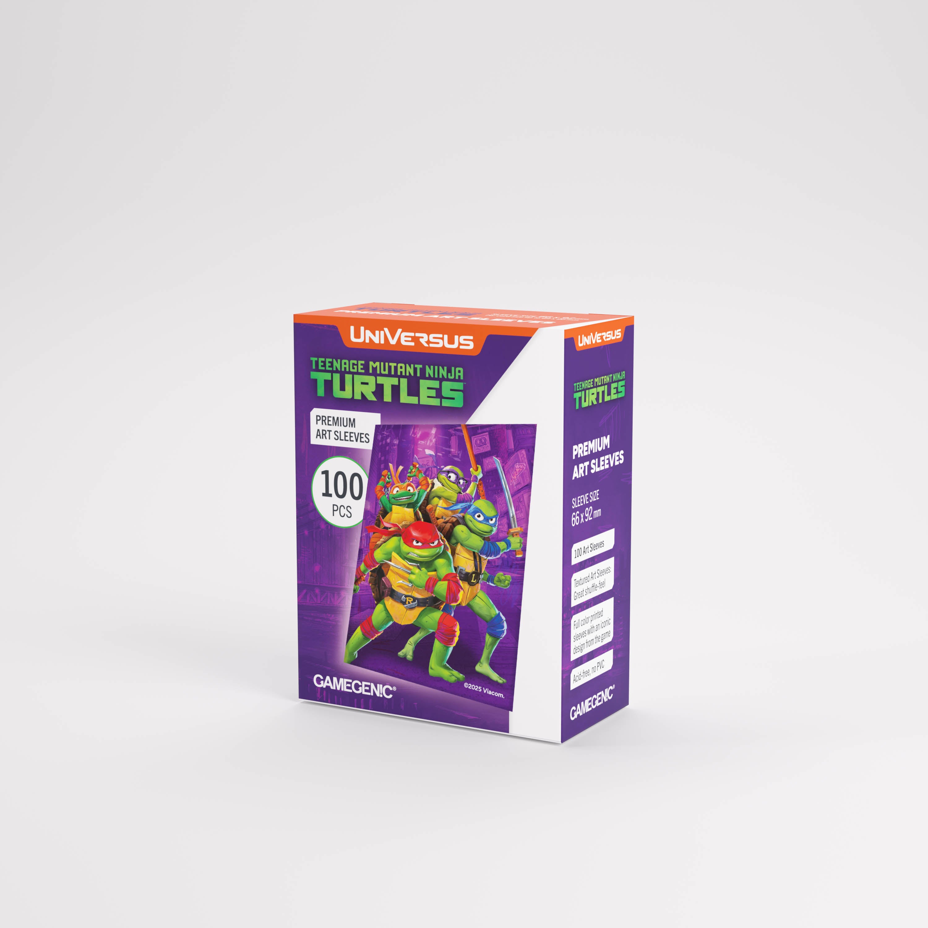TEENAGE MUTANT NINJA TURTLES GAMEGENIC PREMIUM ART SLEEVES 10CT DISPLAY | 810155272906