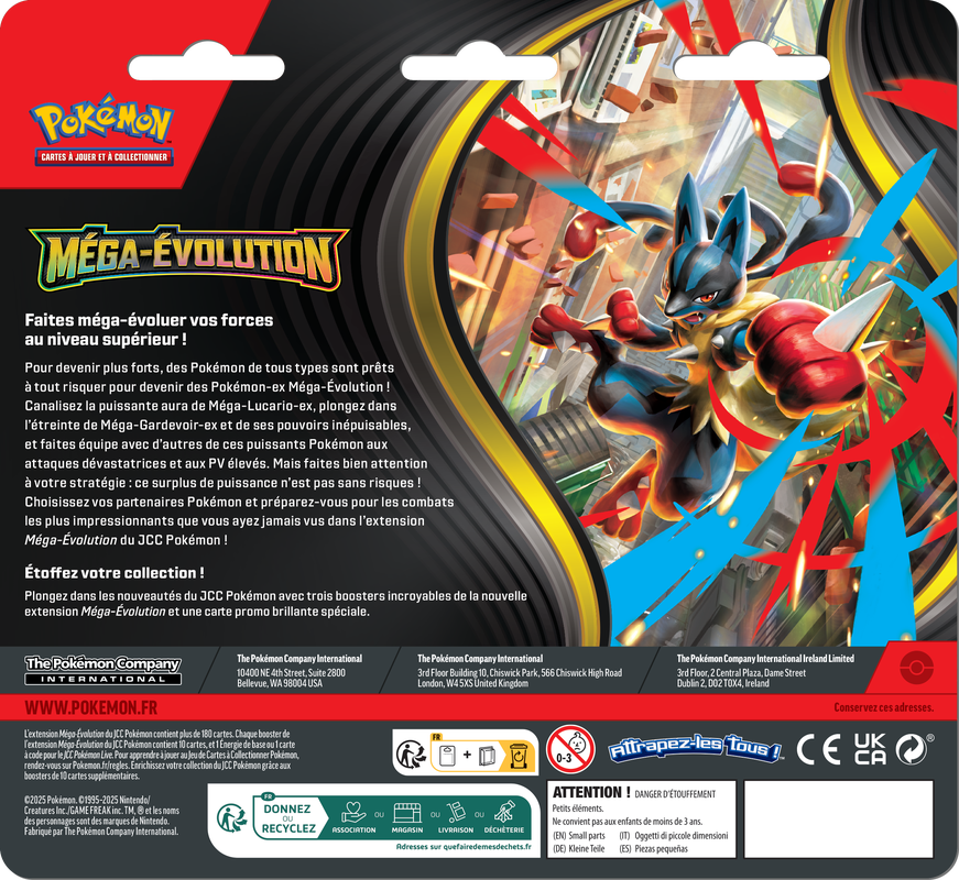 POKEMON FRENCH ME01 MEGA EVOLUTION 3PK BLISTER | 196214115118
