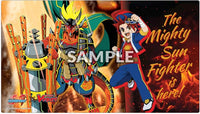 BUSHI SUPPLIES RUBBER PLAYMAT VOL. 14 CFV X FUTURE CARD BUDDYFIGHT DESIGN A: GAO &amp; DRUM | 8885021122502