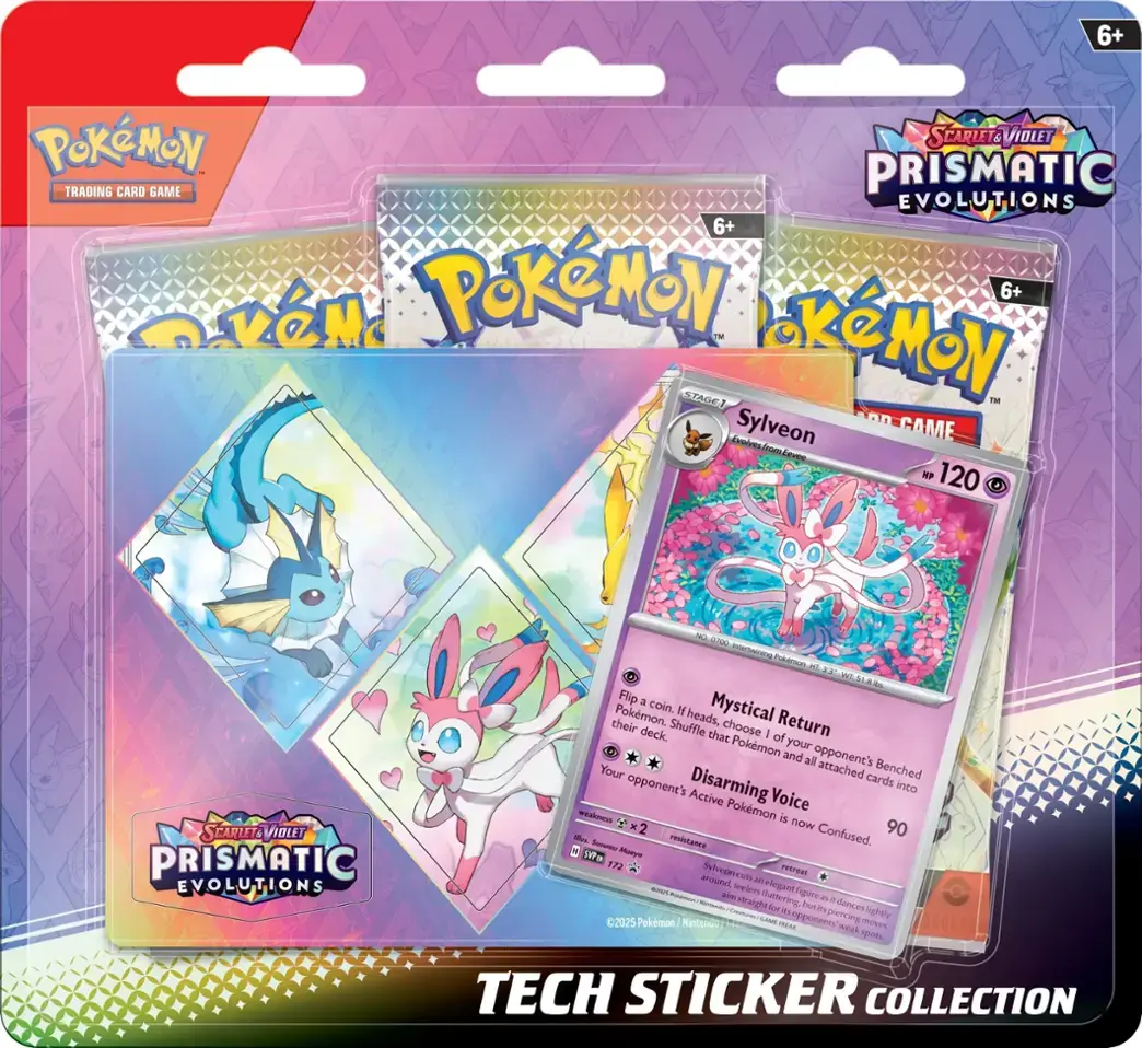 POKEMON SV8.5 PRISMATIC EVOLUTIONS TECH STICKER COLLECTION | 196214112483