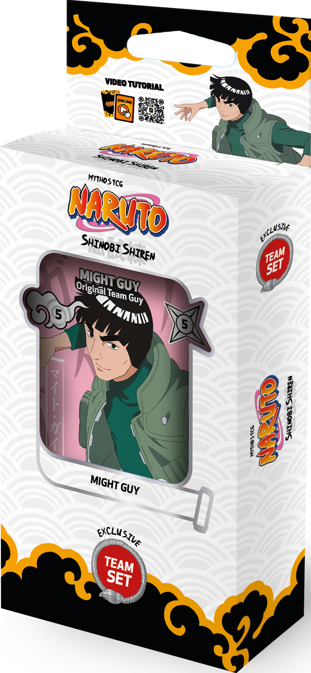 NARUTO MYTHOS TCG SET 2 SHINOBI SHIREN 1ST EDITION TEAMSET 8CT DISPLAY
