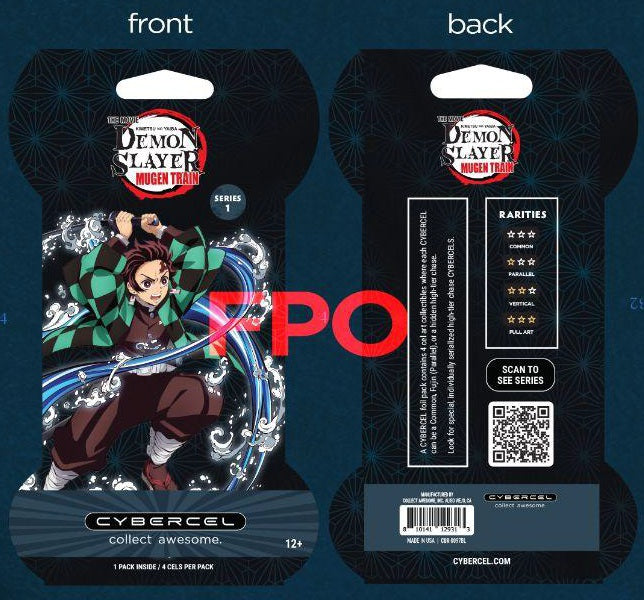 SLEEVED CYBERCEL DEMON SLAYER MUGEN TRAIN BLISTER