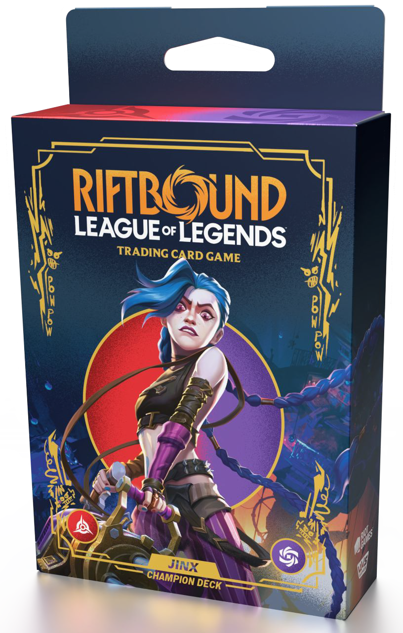 RIFTBOUND LEAGUE OF LEGENDS TCG ORIGINS CHAMPION DECK JINX 4CT DISPLAY | 810155273279