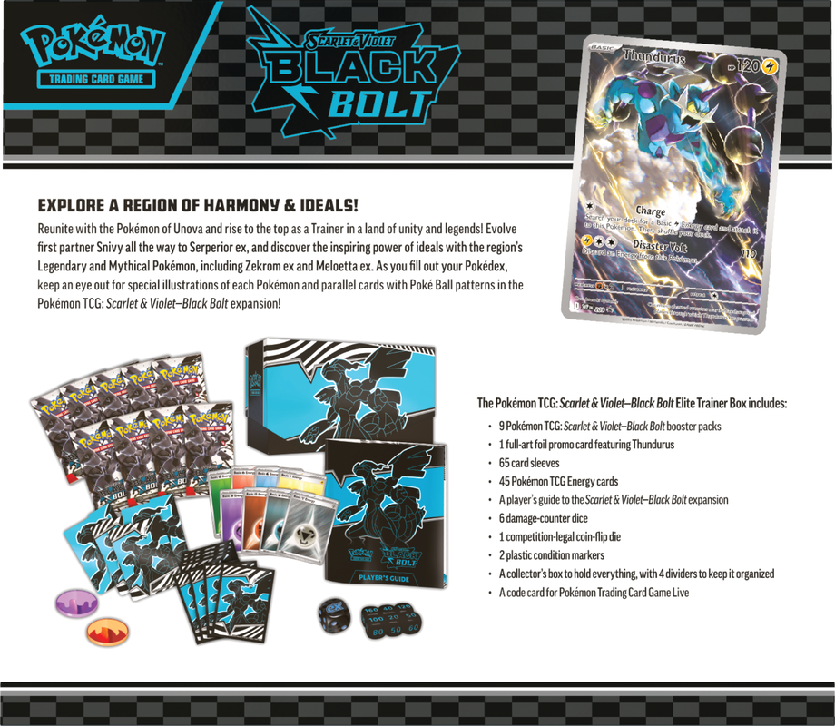 POKEMON SV10.5 BLACK BOLT ELITE TRAINER | 196214113664