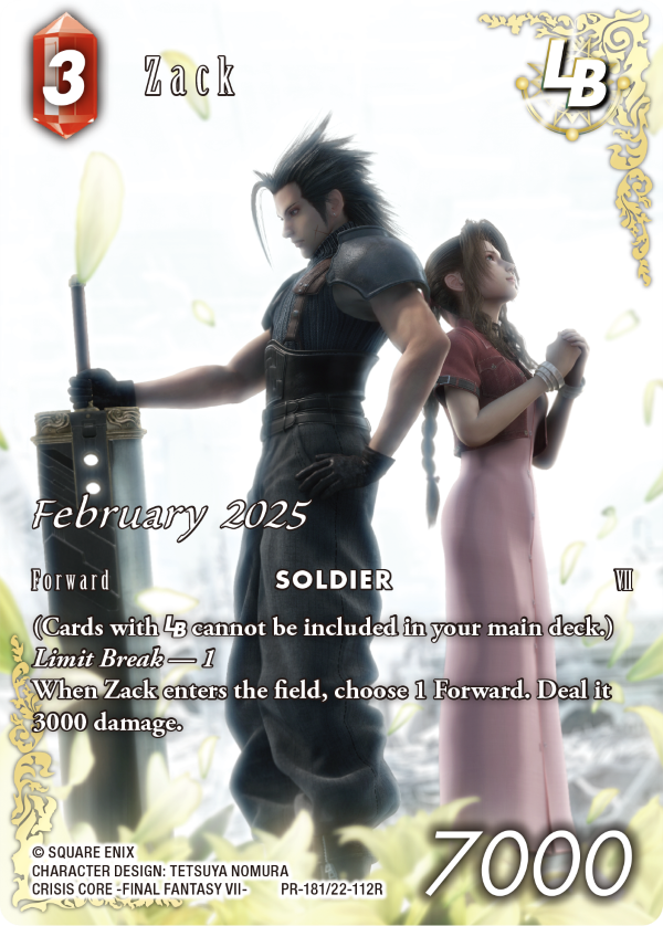 Final Fantasy TCG: Organized Play Kit- PR-181 Zack | 662248854588