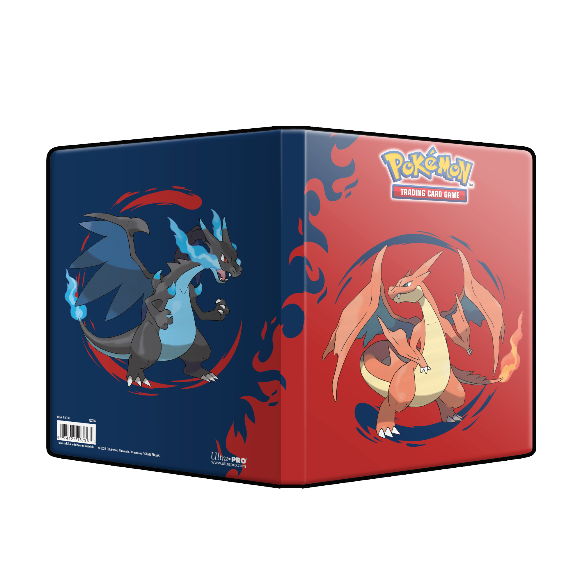 UP PORTFOLIO 4PKT POKEMON MEGA CHARIZARD X &amp; MEGA CHARIZARD Y | 074427167363