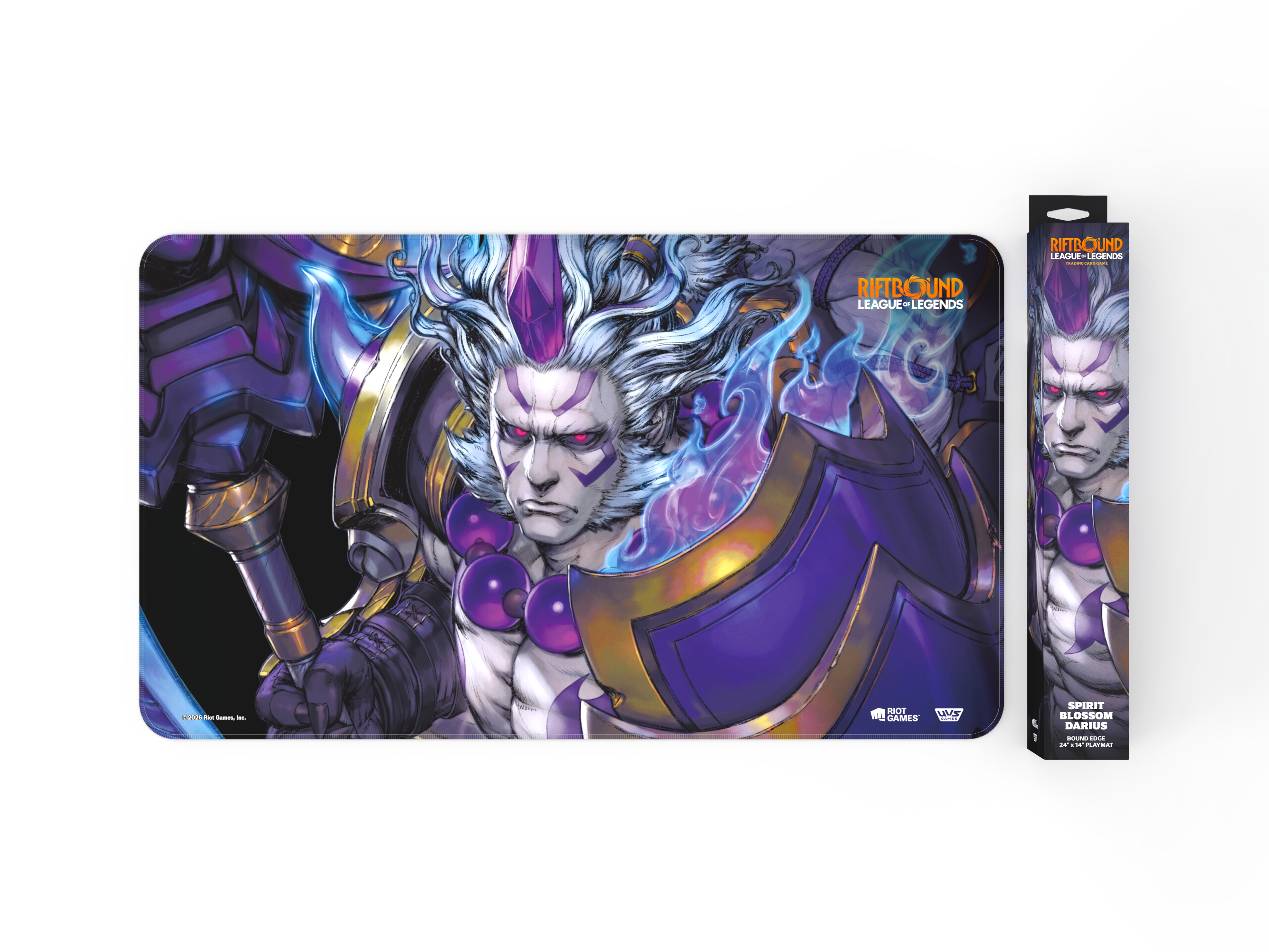RIFTBOUND LEAGUE OF LEGENDS TCG SPIRITFORGED PLAYMAT - SPIRIT BLOSSOM DARIUS | 810155274443