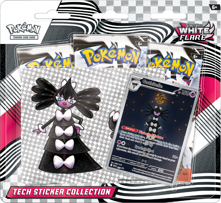 POKEMON SV10.5 WHITE FLARE TECH STICKER COLLECTION | 196214129269