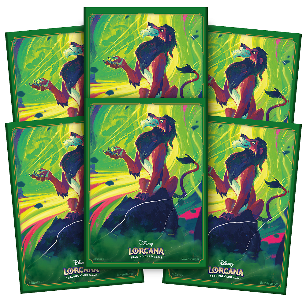 Card Sleeves: Disney Lorcana- Azurite Sea- Scar, Vengeful Lion | 4050368984395