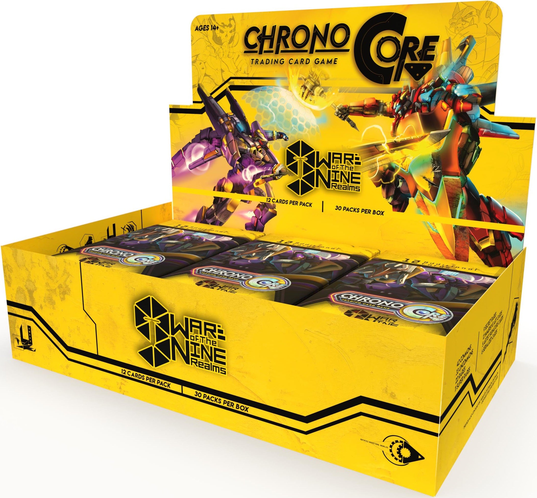 CHRONO CORE TCG WAR OF THE NINE REALMS BOOSTER DISPLAY