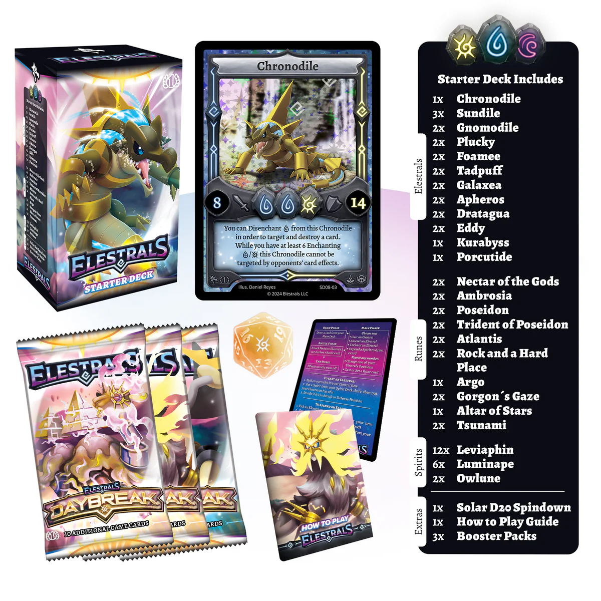 Elestrals: Daybreak- Starter Deck- Chronodile | 810148650186