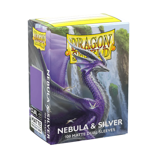 DRAGON SHIELD SLEEVES DUAL MATTE NEBULA AND SILVER 100CT | 5706569150754