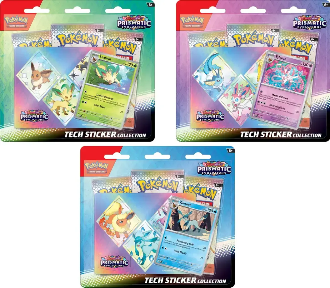 POKEMON SV8.5 PRISMATIC EVOLUTIONS TECH STICKER COLLECTION | 196214112483