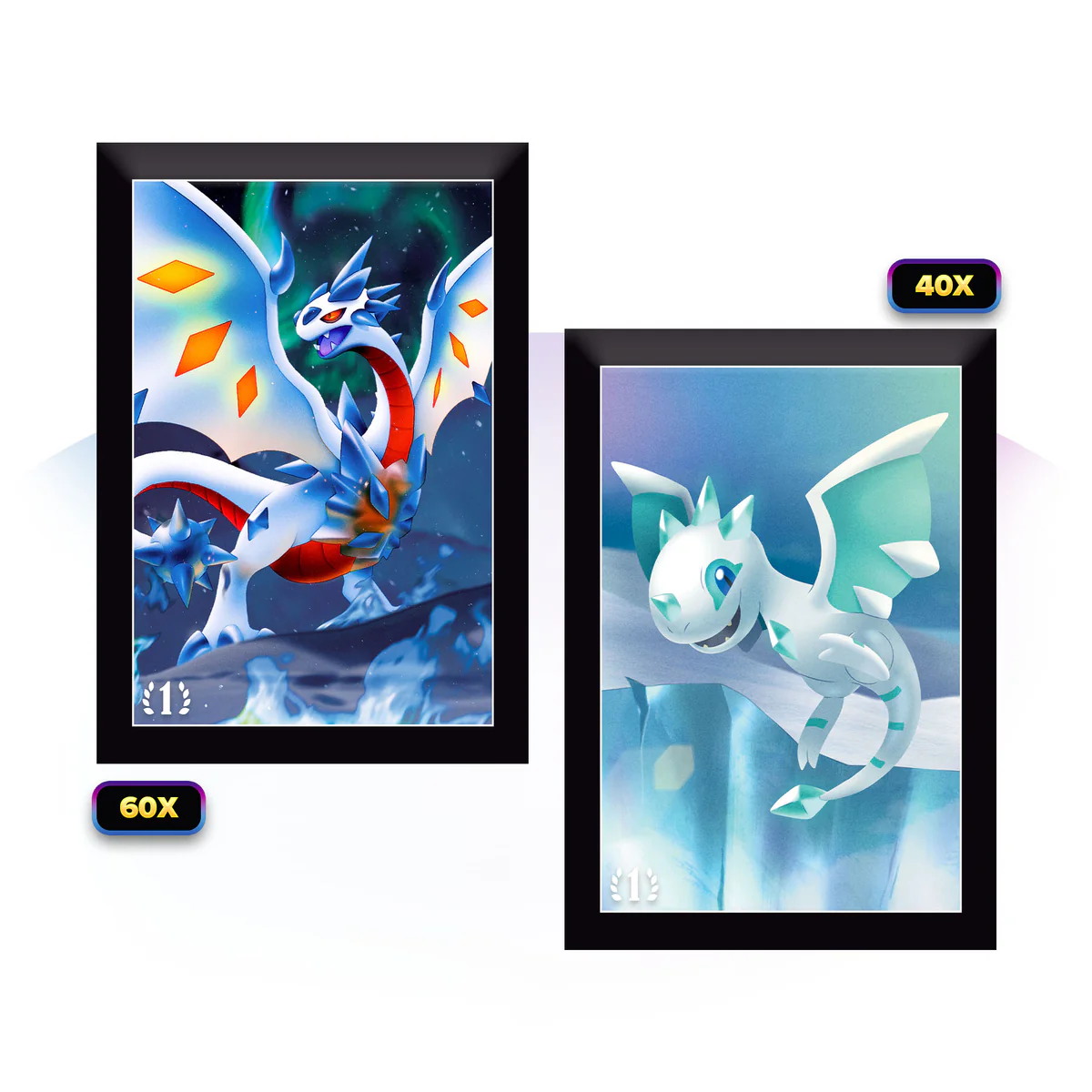 ELESTRALS CARD SLEEVES FROSTFALL KRYOSCORCH LINE (100) | 850045412968